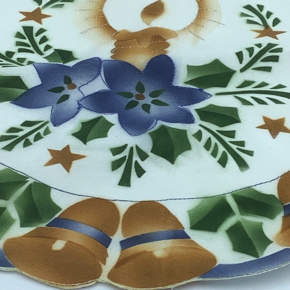 Two 14” Round Holiday Doily/Placemat/Dresser Scarf - Picture 3 of 16